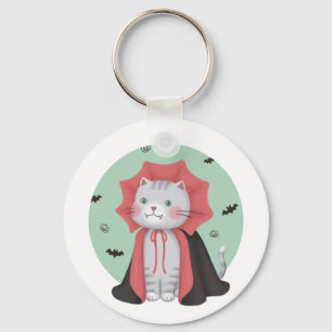 Porte-clés Illustration d'Halloween : Vampire Cat