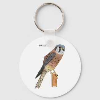 Porte-clés Illustration d'oiseau américain Kestrel