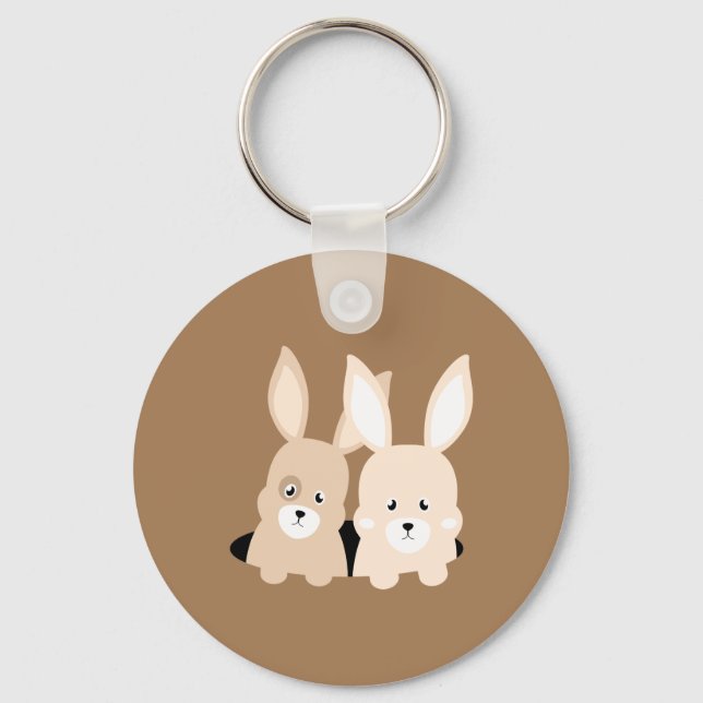 Porte-clés Illustration du composant de trou de lapin (Recto)