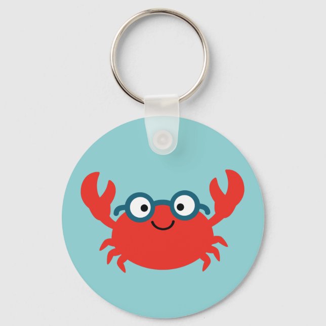 Porte-clés Illustration du crabe de Specky (Recto)