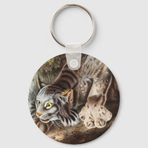 Porte-clés Illustration du Lynx du Canada (Lynx Canadensis)
