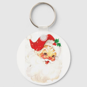 Porte-clés Illustration du Père Noël vintage