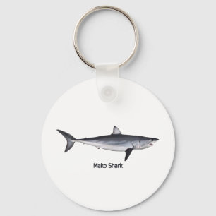 Porte-clés Illustration du requin Mako Shortfin