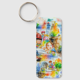 Porte-clés Illustration d'un conte de fées de Whimsical