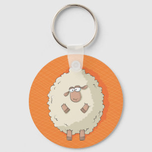 Porte-clés Illustration d'un mouton géant mignon et drôle