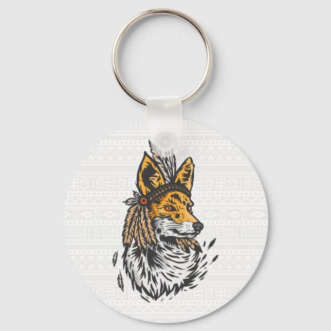 Porte-clés Illustration Fox (Recto)