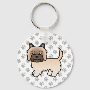 Porte-clés Illustration mignonne de chien Cairn Terrier roux