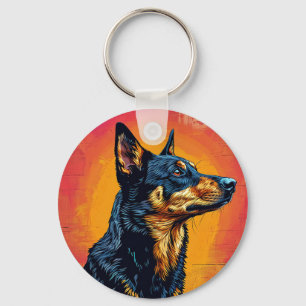 Porte-clés Illustration vectorielle de chien