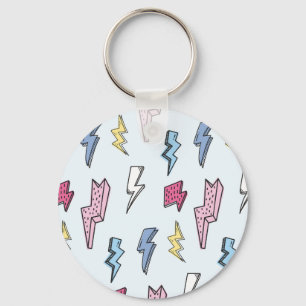 Porte-clés Illustration vintage sans fil tonnerre
