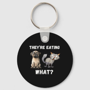 Porte-clés Ils mangent les chiens Ils mangent les chats nous