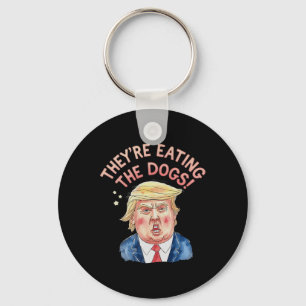 Porte-clés Ils mangent Trump les chiens - Trump Meme
