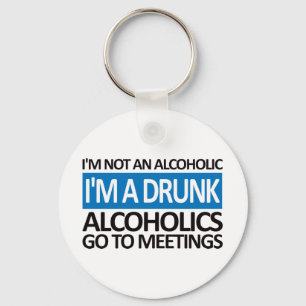 Porte-clés I'm A Drunk - Blue