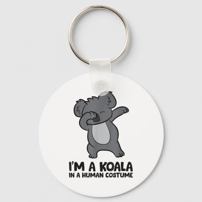 Porte-clés I'm A Koala In A Human Costume Funny Koala  (Recto)