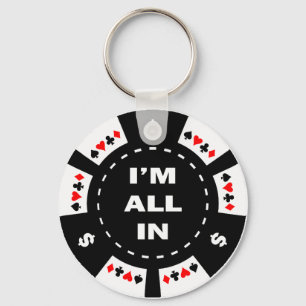 Porte-clés I'm All In Poker Chip