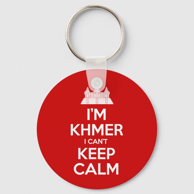 Porte-clés I'm Khmer I Can't Keep Calm (Recto)