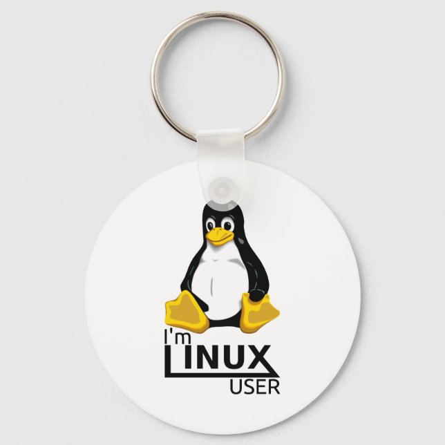 Porte-clés I'm Linux User (Recto)