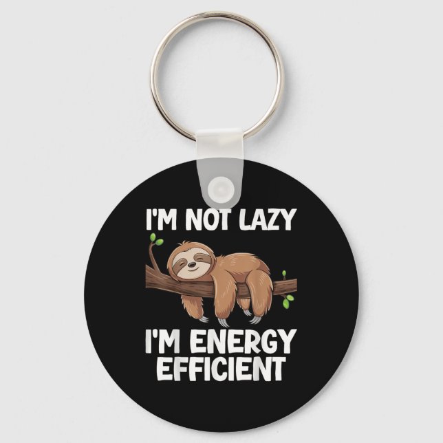 Porte-clés Im Pas Lazy Im Économie D'Énergie Sloth (Recto)