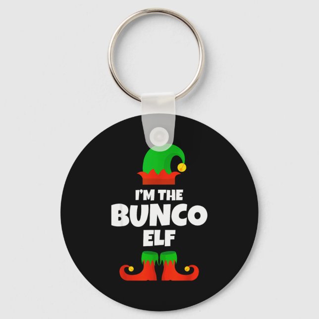Porte-clés I'm The Bunco Elf Family Pajama Christmas Funny Bu (Recto)