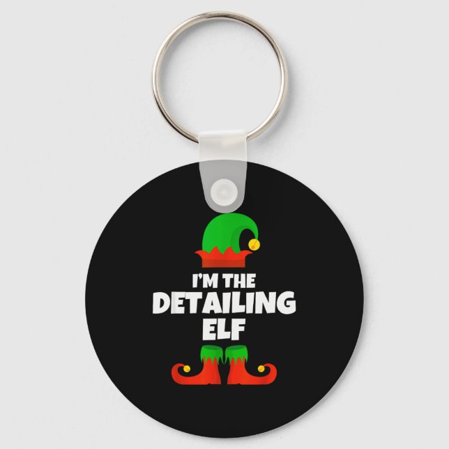 Porte-clés I'm The Detailing Elf Family Pajama Christmas Deta (Recto)