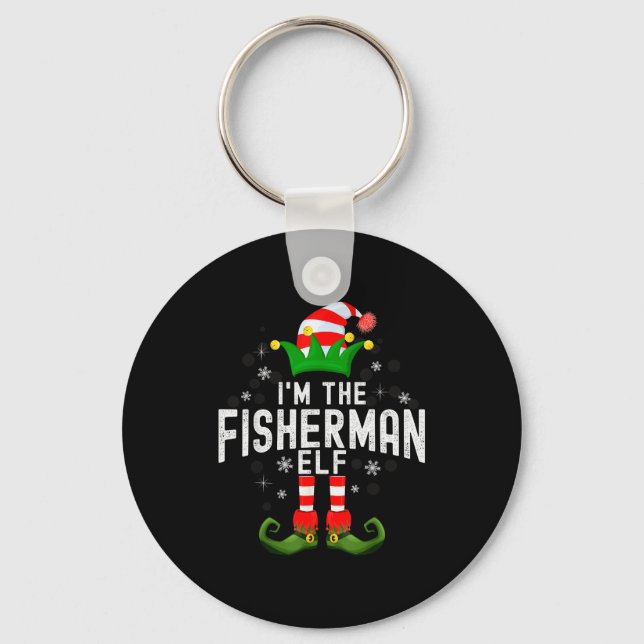 Porte-clés I'm The Fisherman Elf Christmas Family Pjs Costume (Recto)