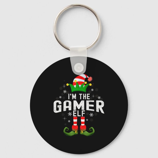 Porte-clés I'm The Gamer Elf Christmas Family Pjs Costume  (Recto)