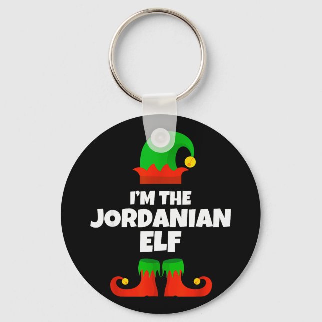 Porte-clés I'm The Jordanian Elf Family Pajama Christmas Funn (Recto)