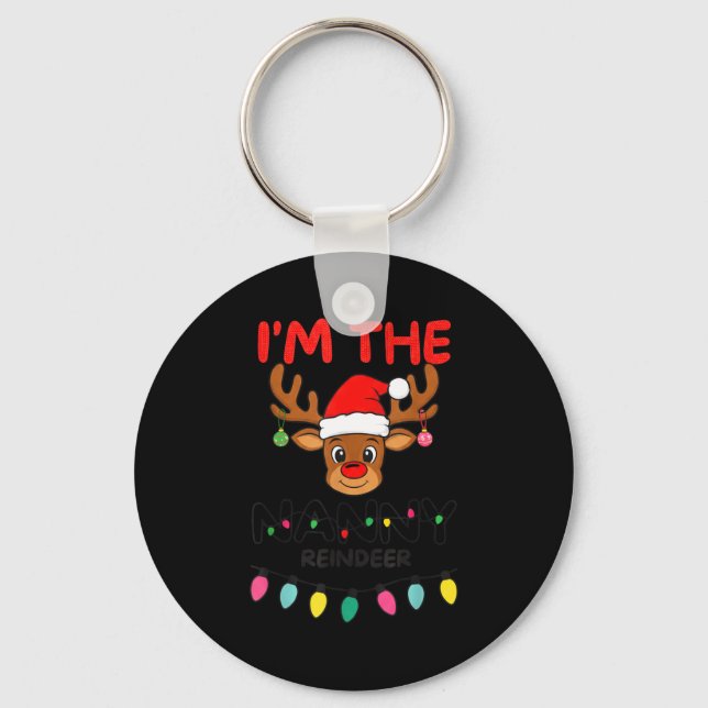 Porte-clés I'm The Nanny Reindeer Family Christmas Matching G (Recto)