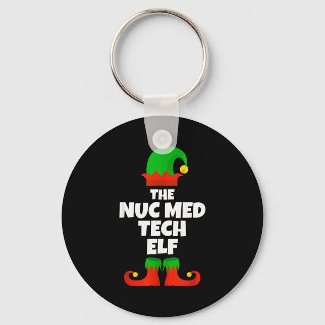 Porte-clés I'm The Nuc Med Tech Elf Family Pajama Christmas F (Recto)