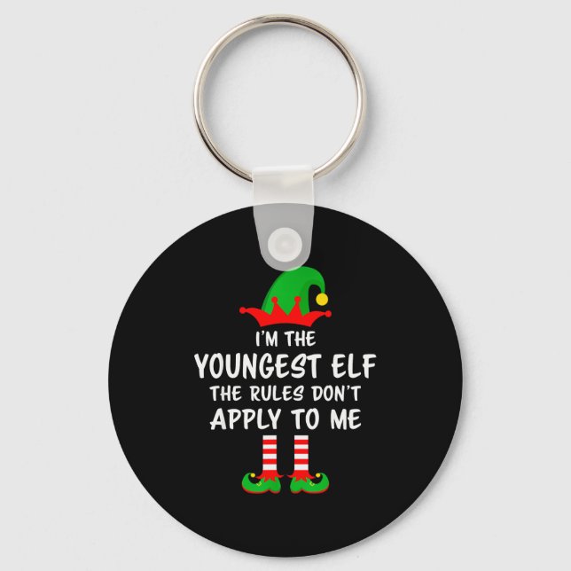 Porte-clés I'm The Youngest Elf Matching Family Christmas  (Recto)