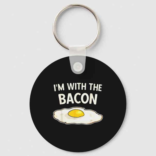 Porte-clés I'm With The Bacon Eggs Easy Halloween Matching Co (Recto)