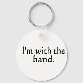 Porte-clés I'm With The Band noir text design