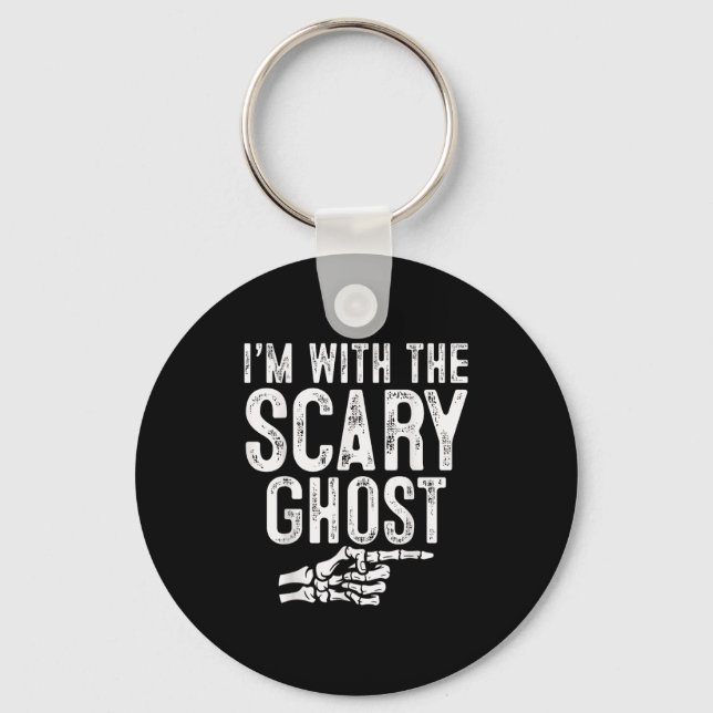 Porte-clés I'm With The Y Ghost Easy Costume Halloween Couple (Recto)
