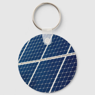 Porte-clés Image amusante d'un panneau solaire