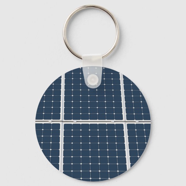 Porte-clés Image amusante d'un panneau solaire (Recto)