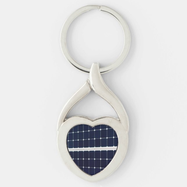 Porte-clés Image amusante d'un panneau solaire (Devant)