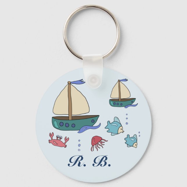 Porte-clés Image de l'eau personnalisée (Recto)