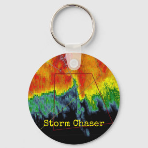 Porte-clés Image de radar de chasseur de tempête