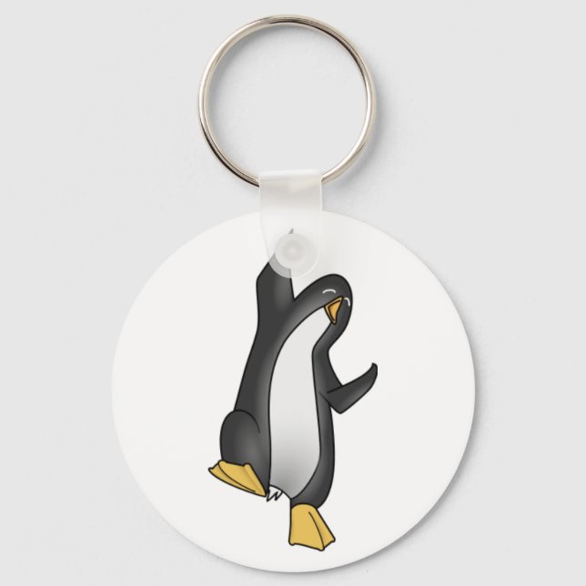 Porte-clés image tux linux pingouin (Recto)