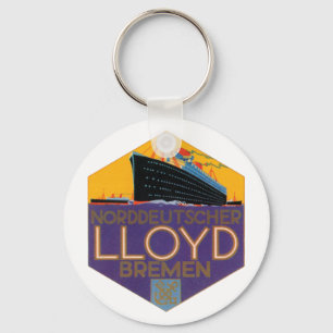 Porte-clés Image vintage de l'Ocean Liner