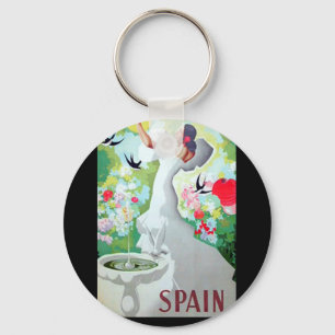 Porte-clés Image vintage d'Espagne