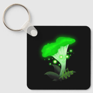 Porte-clés Imaginaire Chanterelle Vert brillant Champignons M
