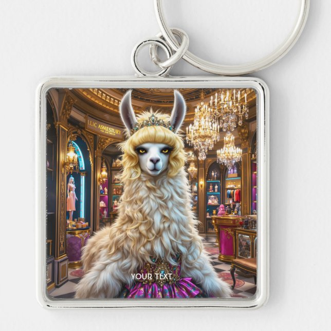 Porte-clés Imaginaire Cute Drama Llama Queen (Devant)