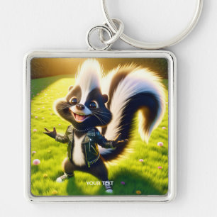 Porte-clés Imaginaire Cute Skunk Punk Style