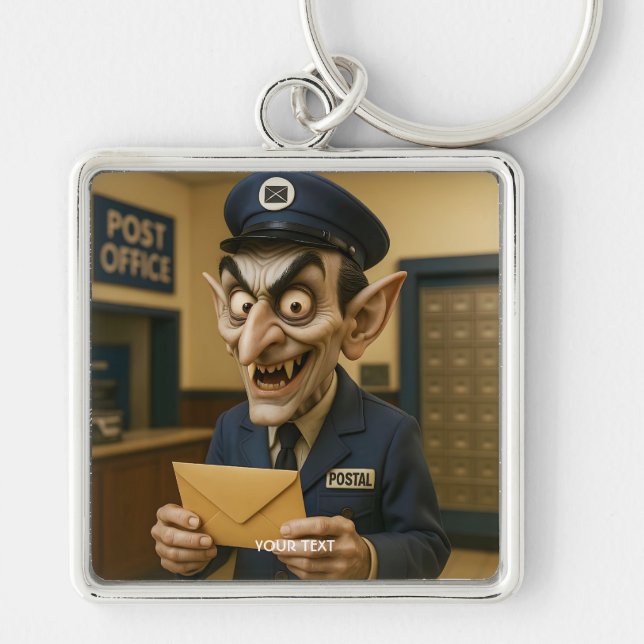 Porte-clés Imaginaire Cute Strange Postal Worker (Devant)