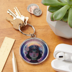 Porte-clés Imaginaire éthérée Céleste gardien du rêve d'enfan