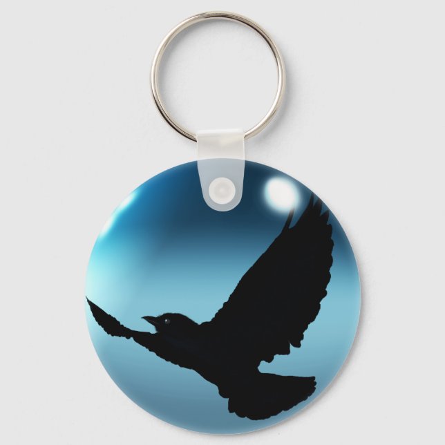 Porte-clés Imaginaire Flying Crow & Orb Key-chain ou Zipper-p (Recto)