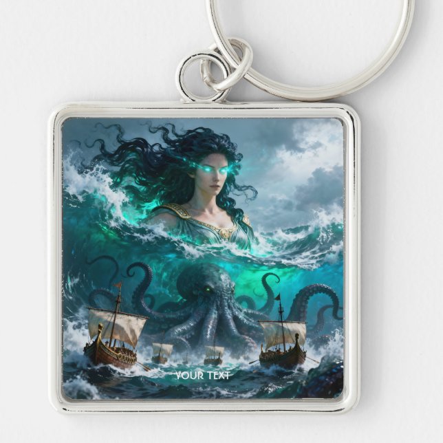 Porte-clés Imaginaire Mer Mignonne Créature Antique (Devant)