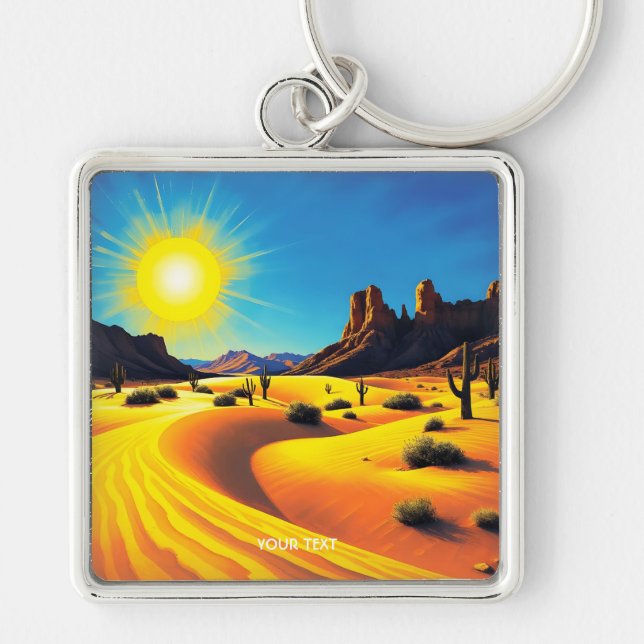 Porte-clés Imaginaire Mignonne Desert Sands Rocks (Devant)