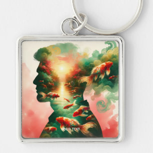 Porte-clés Imaginaire Mignonne poisson de mer homme