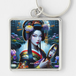 Porte-clés Imaginaire miroirs miroirs mignonnes Girl Kimono
